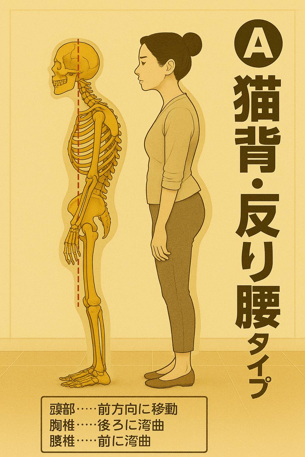 猫背反り腰の姿勢